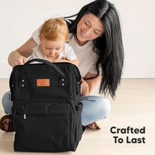 Load image into Gallery viewer, Durable Water-Resistant Diaper Backpack - Spacious and Hands-Free for Parents
