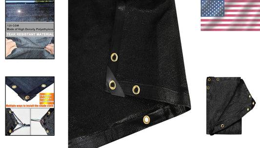 Water-Resistant 20' x 40' Shade Cloth with Breathable Mesh Design for Plants