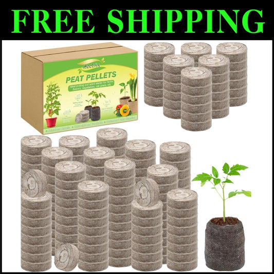 Lightweight 500 Pcs Peat Seed Starter Pods - Perfect for Home & School Gardening