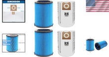 Load image into Gallery viewer, 4-Pack VF5000 Replacement Filters &amp; VF3502 Dust Capture Bags for Ridgid Models