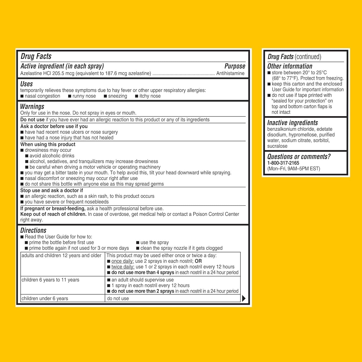 Full-Prescription Strength Nasal Spray and Tissues Bundle - Allergy Relief Kit