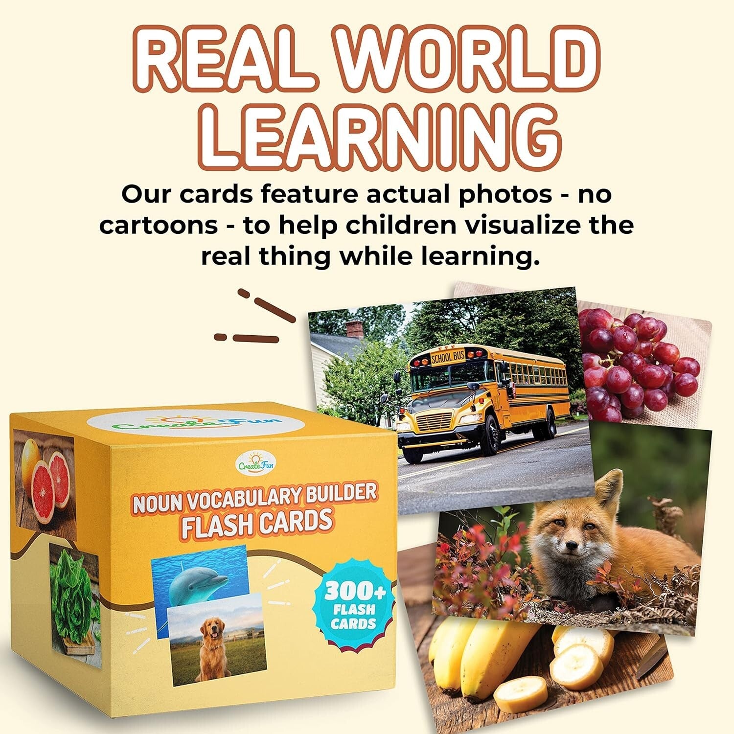 300 Animal-Themed Vocabulary Flash Cards for Interactive Learning and Therapy
