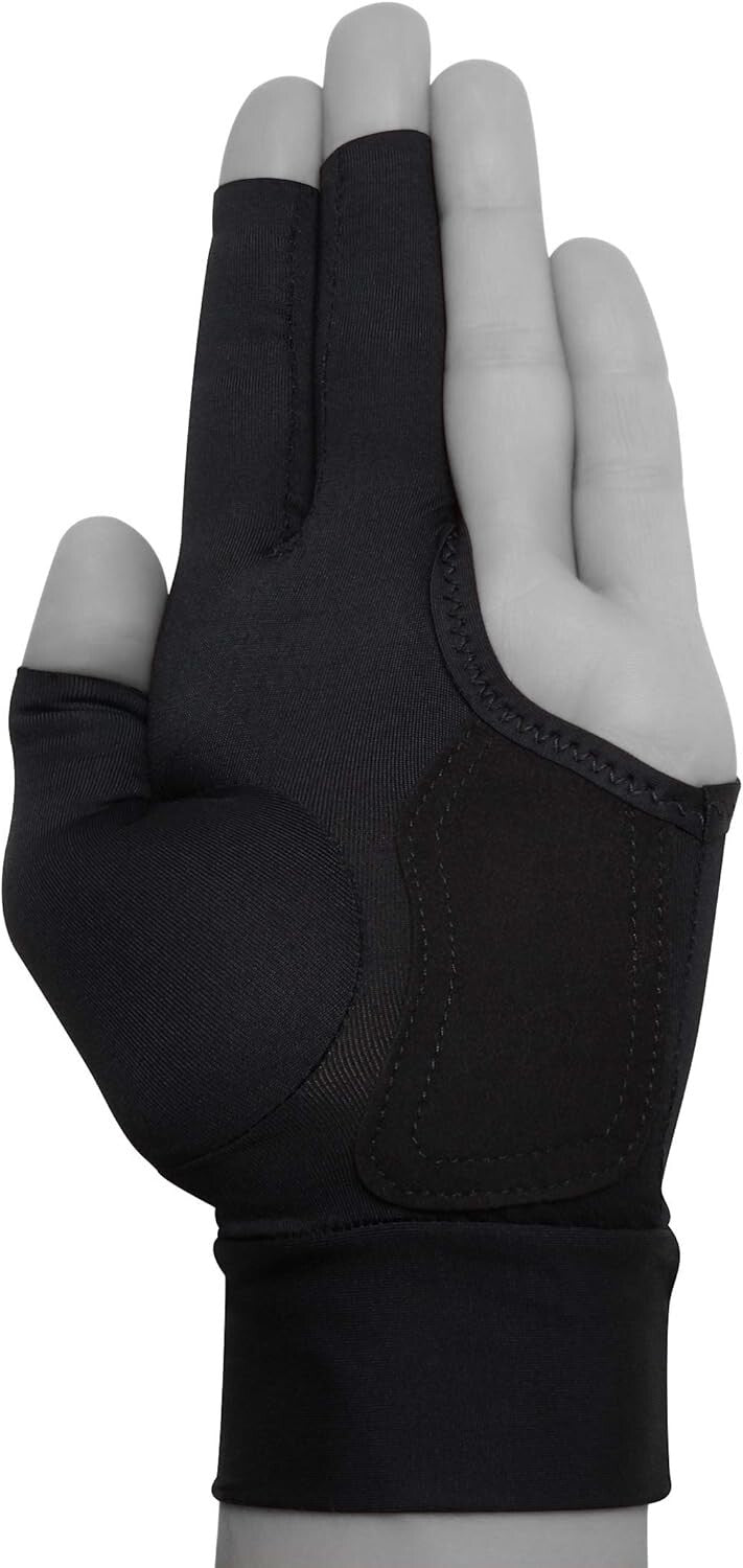 Premium Adjustable Billiards Glove for Left-Handed Players – Machine Washable