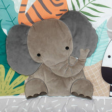 Load image into Gallery viewer, Mighty Jungle 3-Piece Crib Bedding Set - Colorful Animal Print Nursery Decor