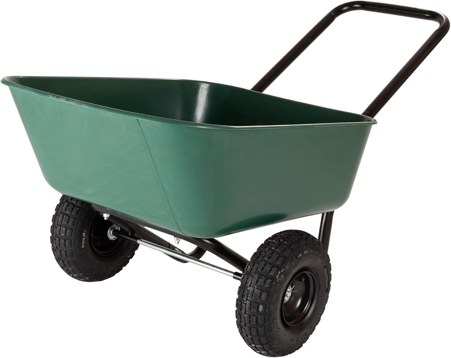 300 lbs Capacity Easy-To-Use Dual-Wheel Garden Barrow - Perfect for Beginners