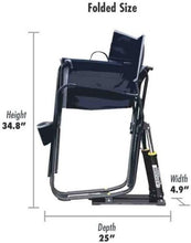 Load image into Gallery viewer, Lightweight Portable Rocking Chair with Armrests &amp; Drink Holder - Indigo