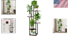Load image into Gallery viewer, Modern 6-Tier Flower Shelf - Corner Metal Plant Stand for Various Sizes