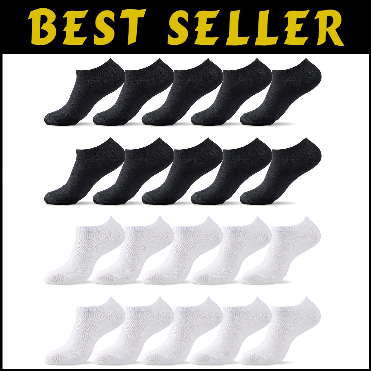 10-20 Pairs Thin Cotton Low Cut Ankle Socks - Premium Comfort Multipack