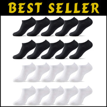 Load image into Gallery viewer, 10-20 Pairs Thin Cotton Low Cut Ankle Socks - Premium Comfort Multipack