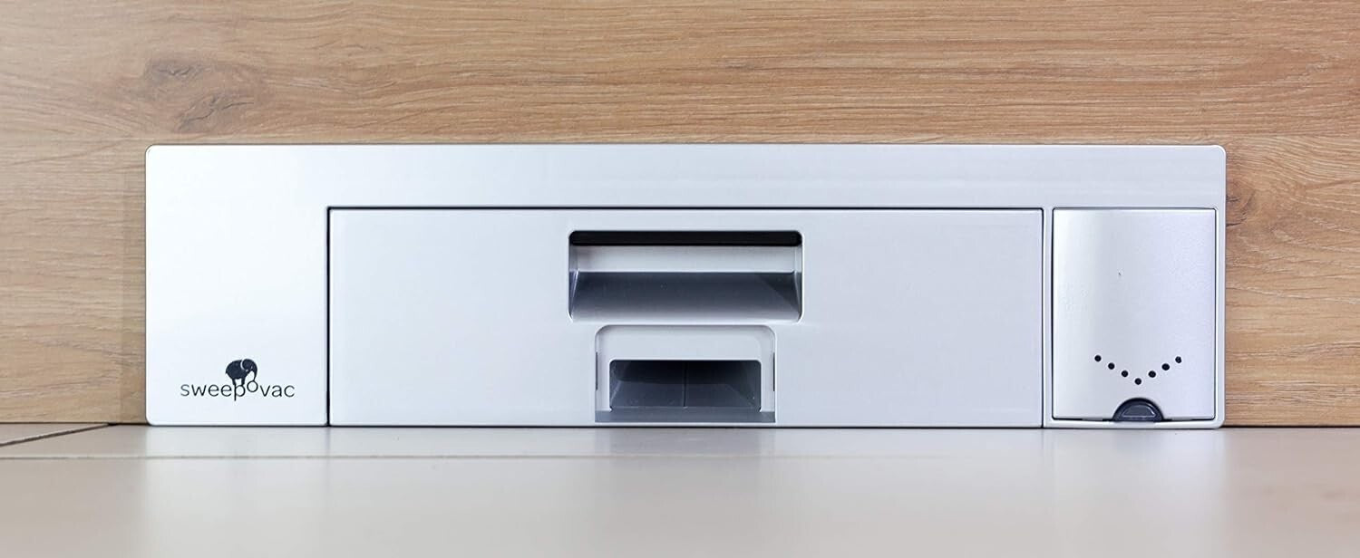 Revolutionary Built-in Kitchen Vacuum with 6-18ft Expandable Hose & Attachments