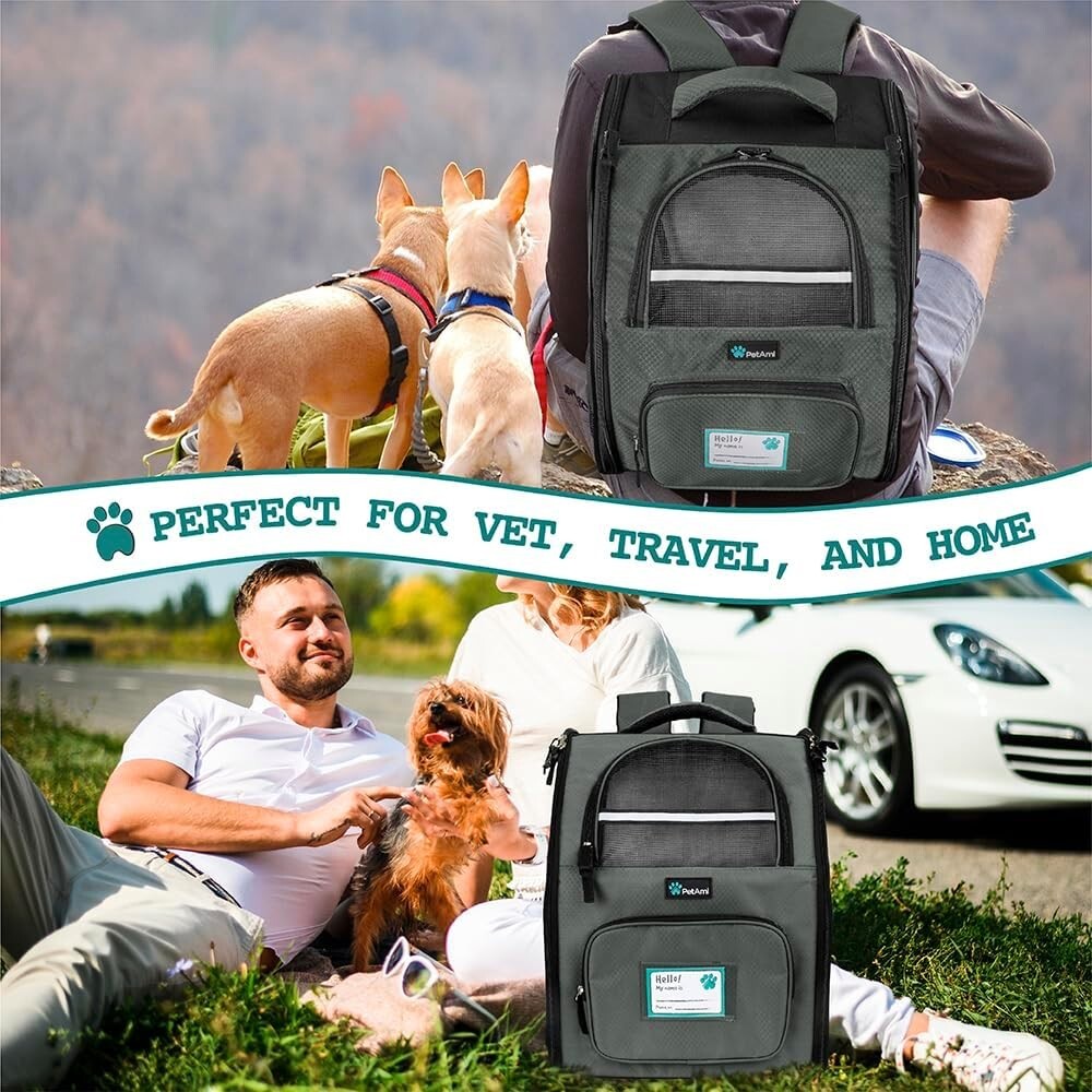 Large Capacity Cat Carrier Backpack - Ideal for Traveling and Hiking Adventures