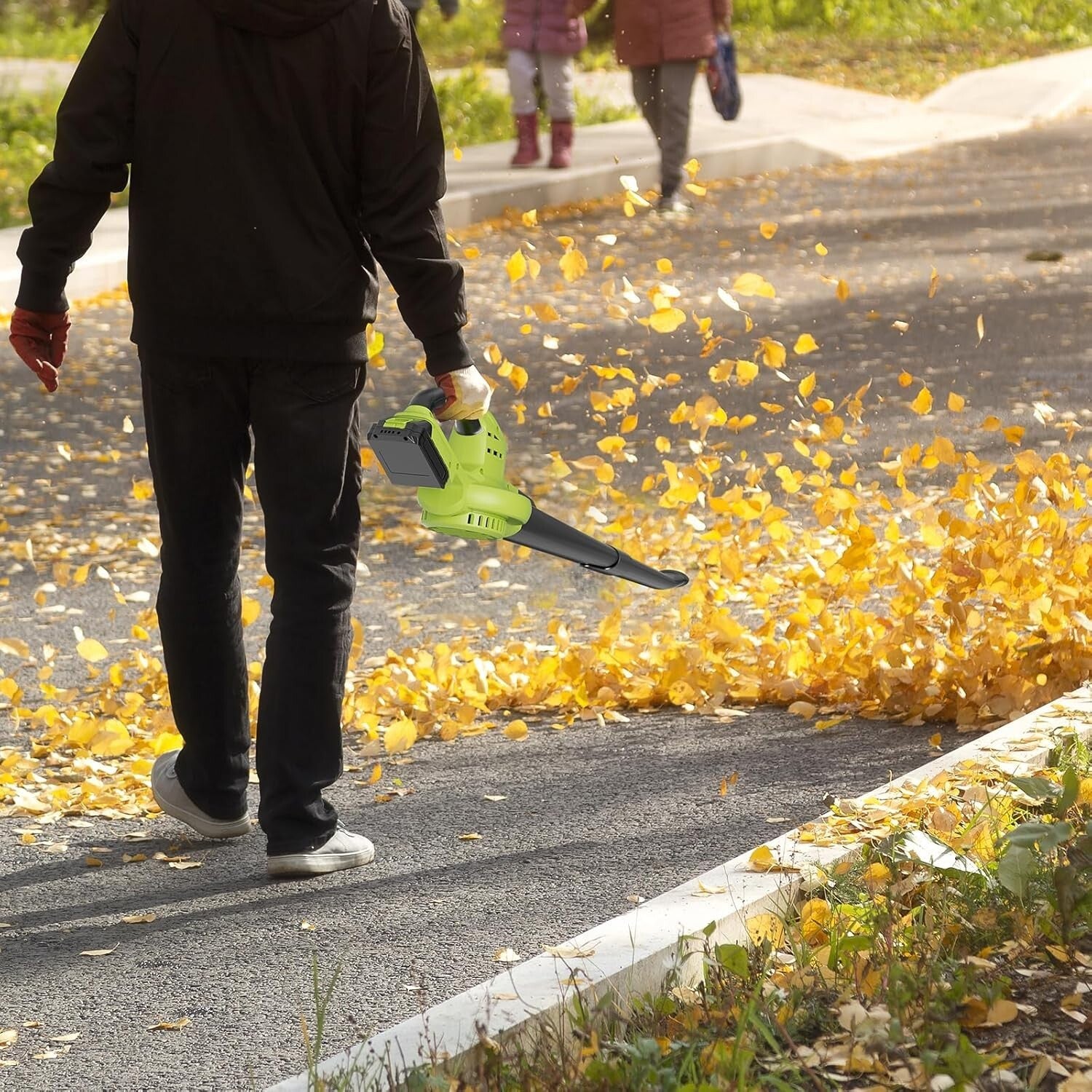 Ergonomic Cordless Leaf Blower - 130 MPH, Rechargeable with User-Friendly Design