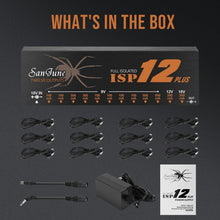 Load image into Gallery viewer, Noise-Free Guitar Pedal Power Supply with LED Indicators - 12 Isolated Outputs