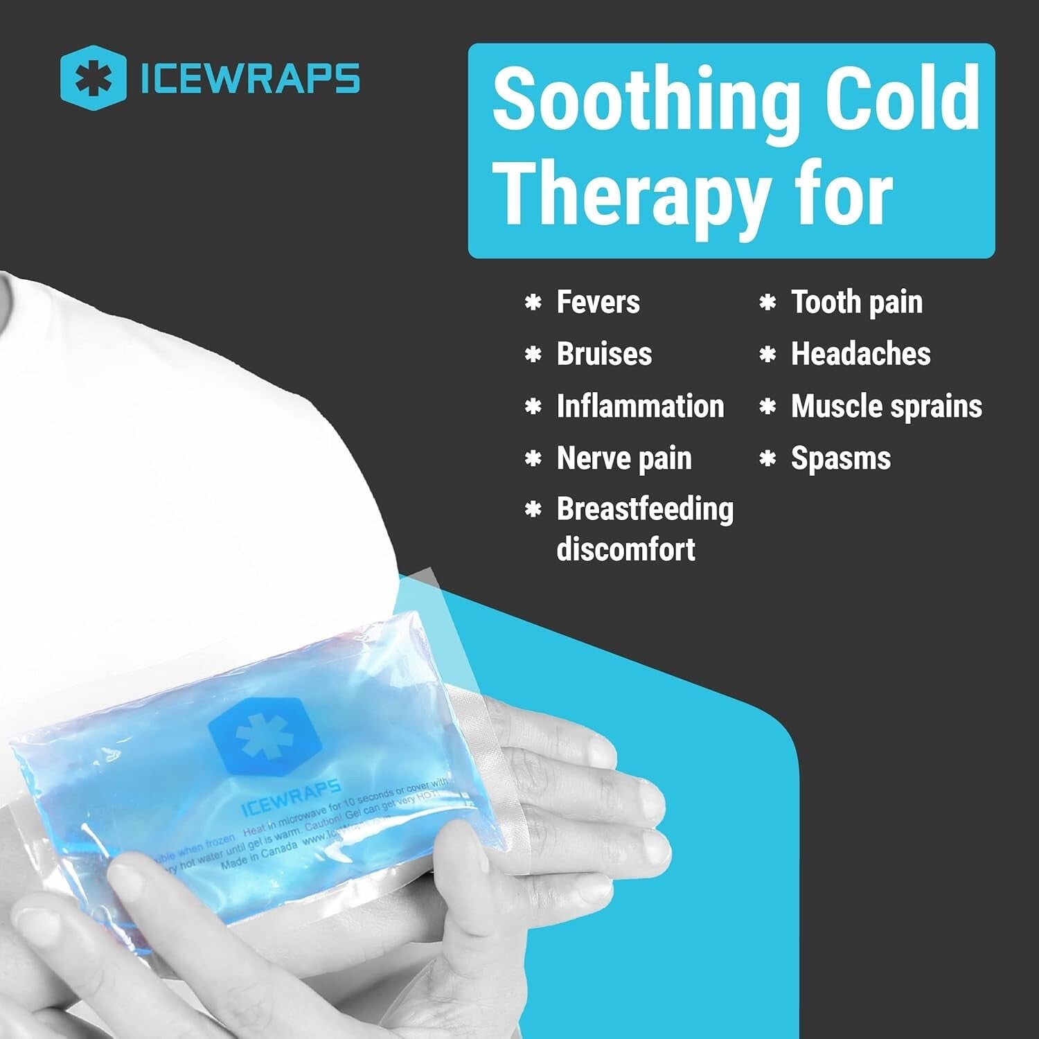 60 Pack of Reusable Hot & Cold Gel Ice Packs – Flexible Pain Relief Solution