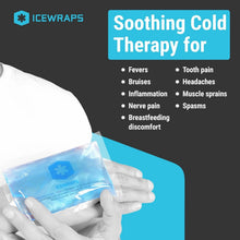 Load image into Gallery viewer, 60 Pack of Reusable Hot &amp; Cold Gel Ice Packs – Flexible Pain Relief Solution