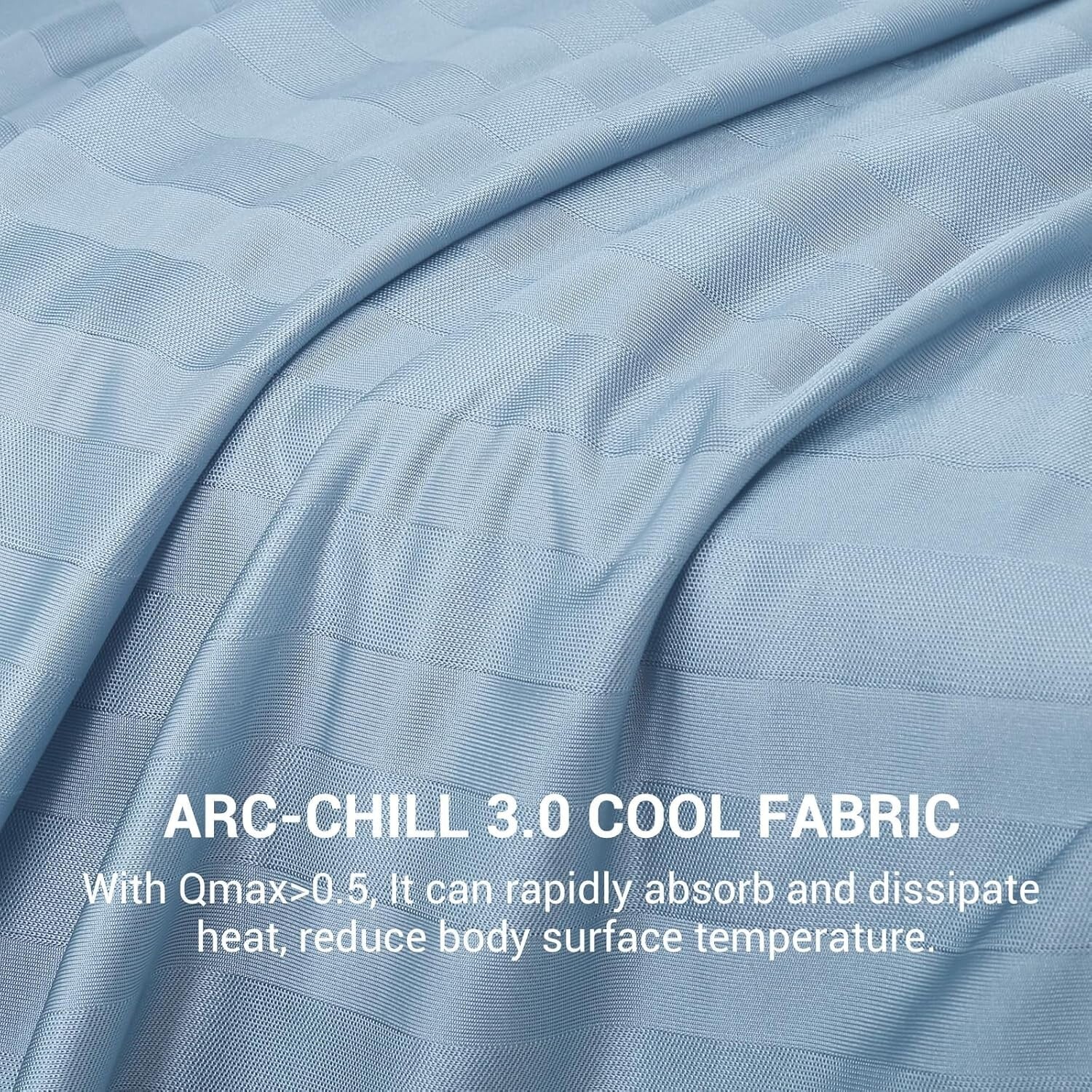 Double-Sided Twin Cooling Blanket, Lightweight Arc-Chill 3.0 Fabric - 59" x 79"