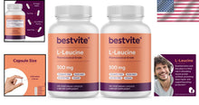 Load image into Gallery viewer, 500mg L-Leucine Capsules - 480 Count, NSF Certified for Quality Muscle Boost
