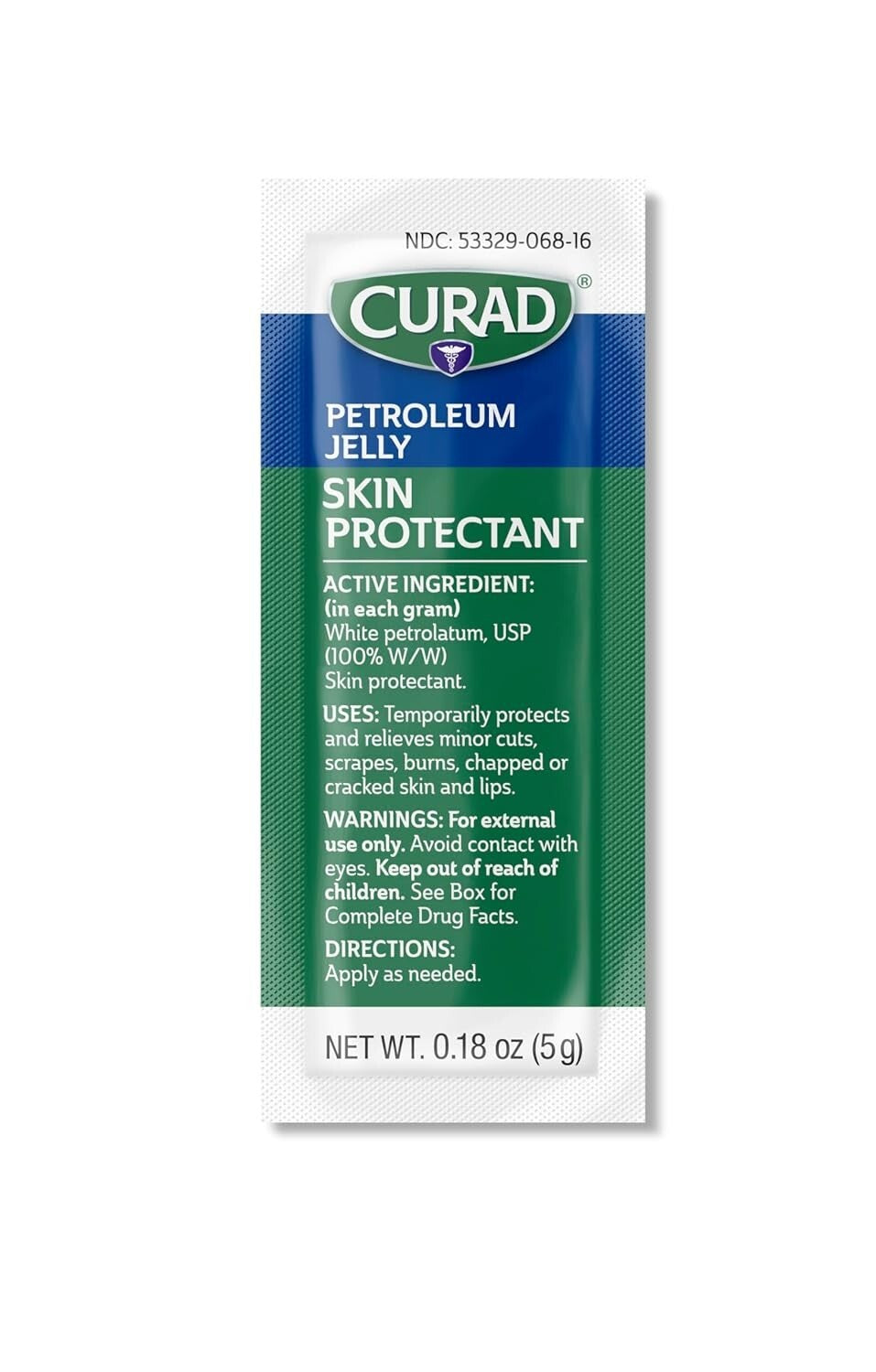 Petroleum Jelly Skin Protectant - 144 Foil Pack, Ideal for Dry and Chapped Skin