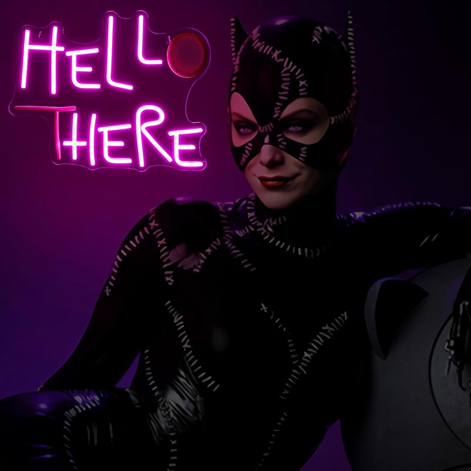 Durable Soft Neon Hello There Sign - Ideal Gift for Friends and Colleagues