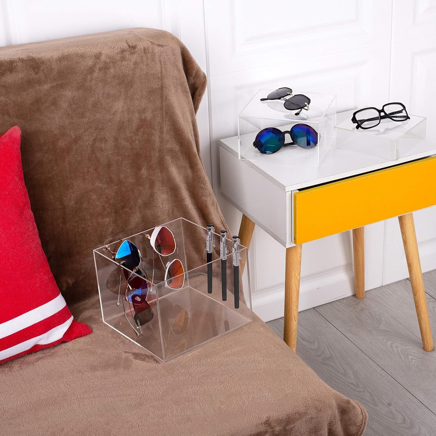 Elegant Crystal Clear Acrylic Cube Risers - Perfect for Home or Office Display