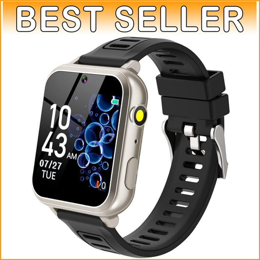 Durable Kids Smart Watch with Touchscreen & 24 Games - Ideal for Young Explorers