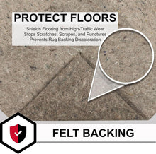 Load image into Gallery viewer, Sound-Absorbing 8' x 10' Felt Rug Pad - Protects Floors &amp; Enhances Comfort