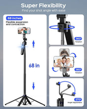 Load image into Gallery viewer, Lightweight Aluminum 3-in-1 Selfie Stick Tripod for Effortless Shooting