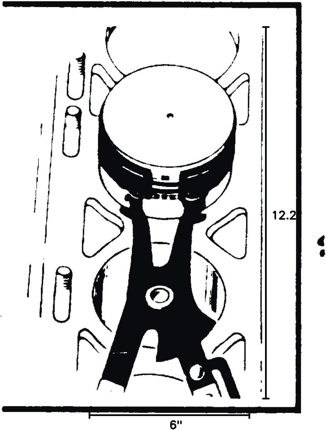 Durable 8 Pc. Piston Ring Installer Set - Ergonomic Grip & High-Speed Steel