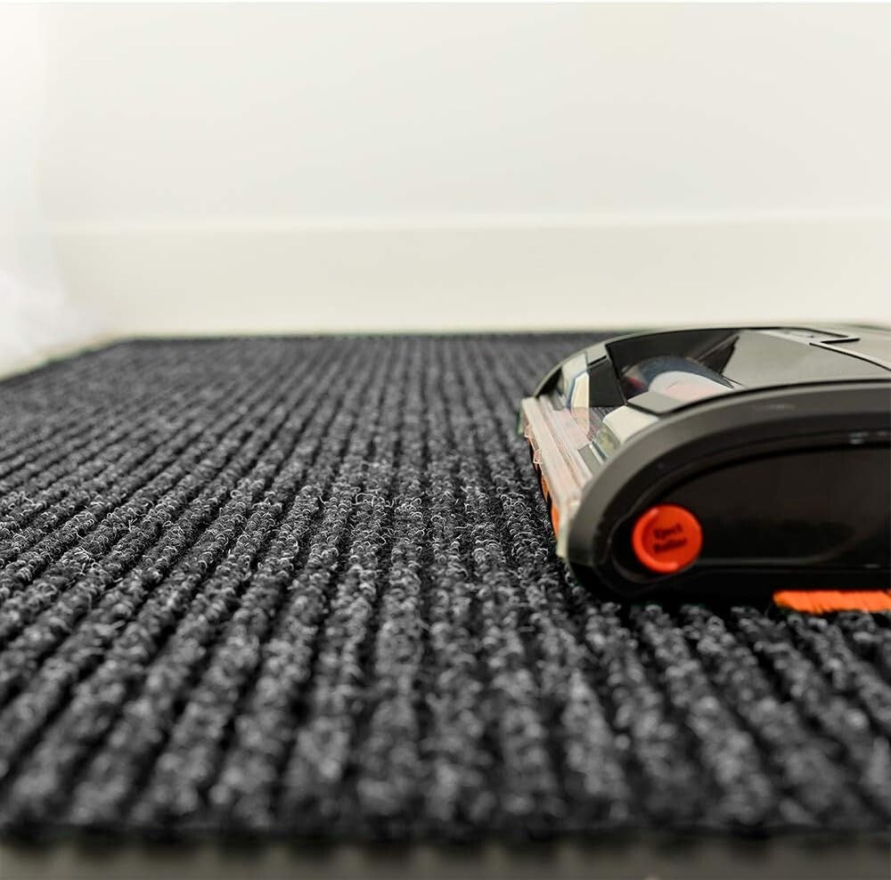 Water-Resistant 4' x 6' Charcoal Indoor/Outdoor Mat - Safe & Easy to Clean