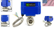 Load image into Gallery viewer, Energy-Efficient 1/2" Motorized Ball Valve - 9-24V DC, Ideal for Automation