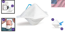 Load image into Gallery viewer, N95 Respirator Face Masks - 50 Disposable Masks with Large Breathing Chamber