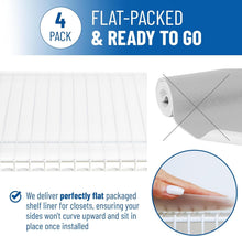 Load image into Gallery viewer, Flat Packed Wire Shelf Liners 12x48 - Protect and Organize Your Pantry Easily