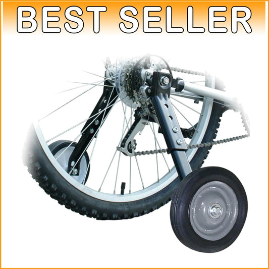 Custom Fit Training Wheels for 20-26 Inch Bikes – Heavy Duty Steel & Rubber