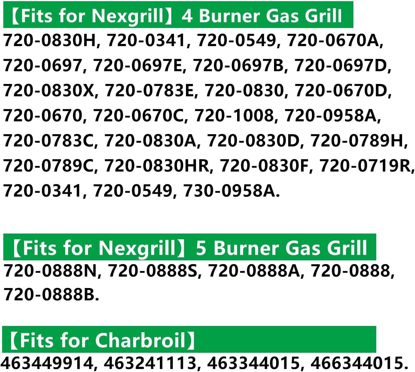 17" Grill Grates - Solid SUS 304 Stainless Steel for Nexgrill, Kenmore, Uniflame