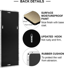 Load image into Gallery viewer, Modern 48"L x 18"W Full Length Mirror with Stainless Steel Frame - Easy Install