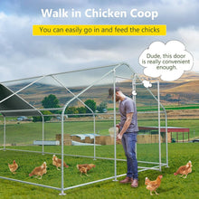 Load image into Gallery viewer, Easy Assembly 10x20FT Metal Poultry Cage with Waterproof Cover for Outdoor Use