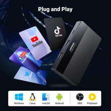 Load image into Gallery viewer, 4K Video Capture Card - 1080P 60FPS USB/Type-C HDMI for Gaming &amp; Streaming