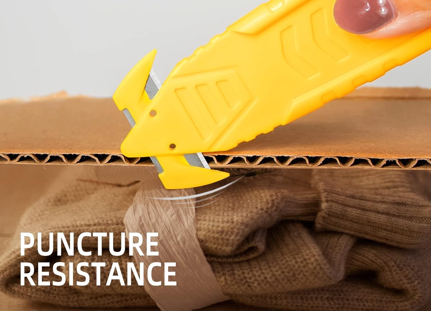 Durable Safety Box Cutter: 120-Pack with Tape Splitter for All Cutting Needs