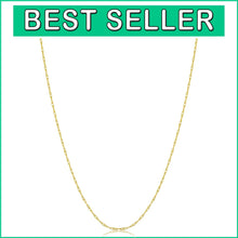 Load image into Gallery viewer, Versatile 14k Gold Rope Chain Necklace in 14-30 Inch Lengths - Stylish for Women