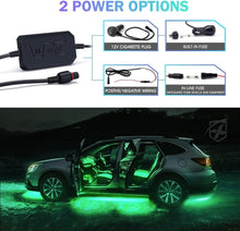 Load image into Gallery viewer, Dynamic 8Pcs RGB LED Strip Kit for Vehicles - Bluetooth &amp; Remote with Music Sync