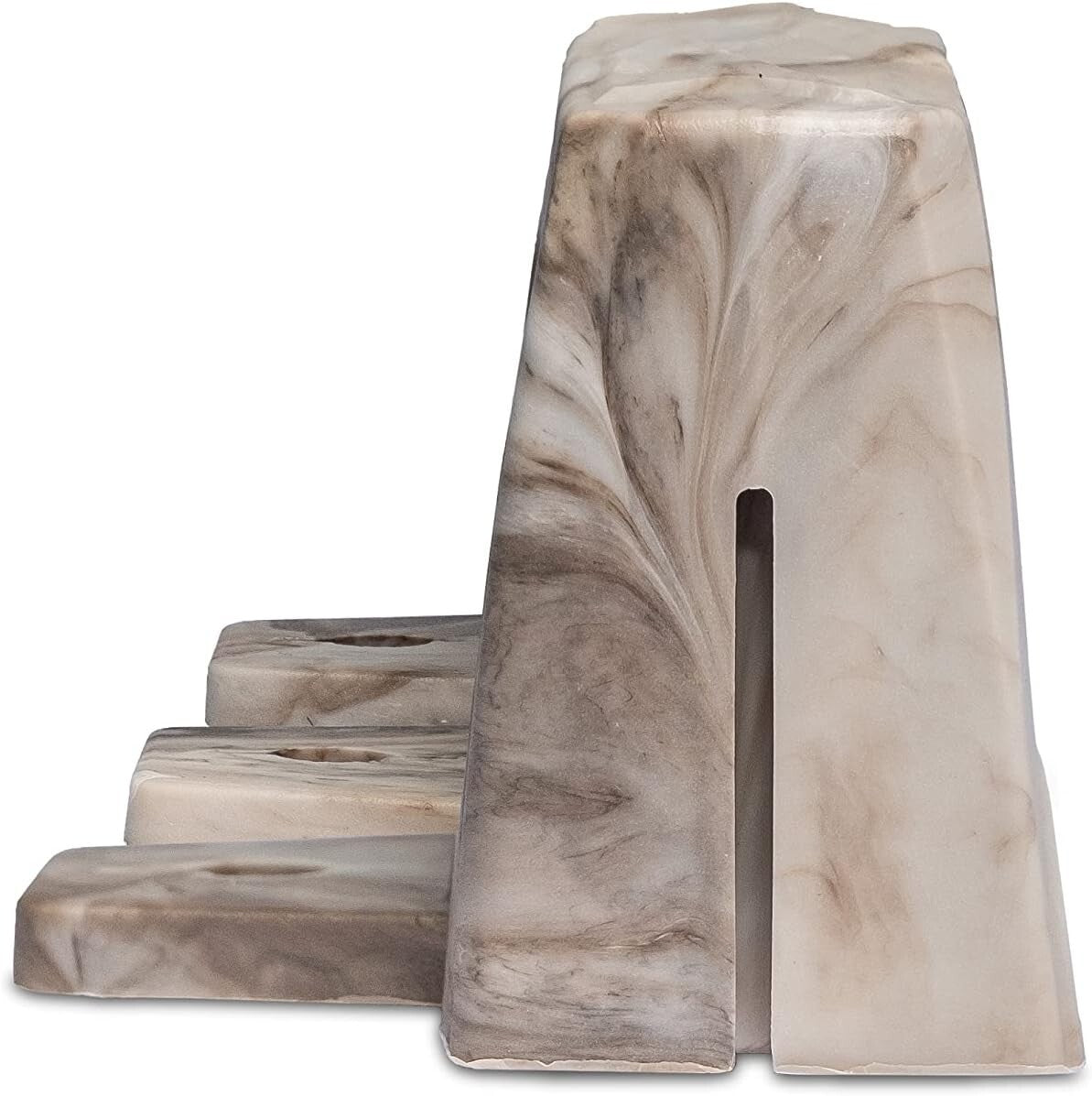 No-Dig Decorative Stone-Look Landscape Edging with Anchoring Spikes - 90 ft Kit