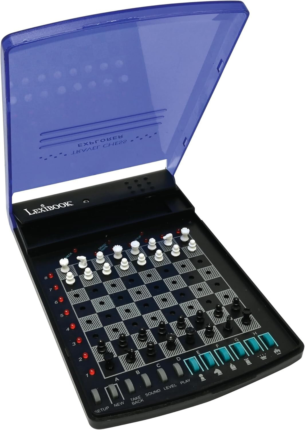 Electronic Chess Set for Travel, 32 Pieces, 64 Levels - Perfect Play Anywhere