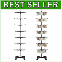 Load image into Gallery viewer, Portable 7-Tier Rotating Display Rack - Perfect for Jewelry and Key Organization
