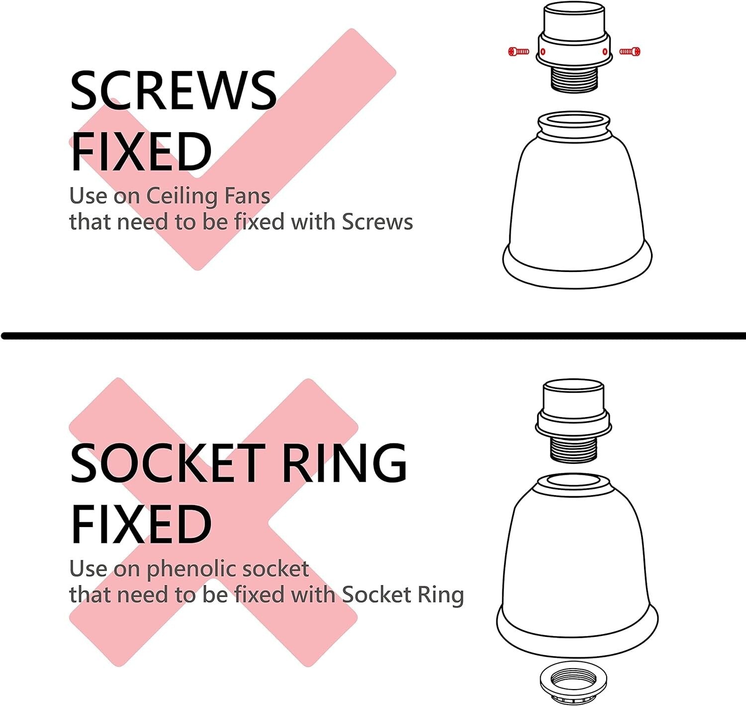 Transitional Clear & Seeded Glass Lamp Shades - 4 Pack, Bell Shape 2-1/8" Fitter