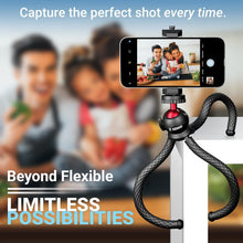 Load image into Gallery viewer, Heavy Duty Flexible Smartphone Tripod - Compatible with iPhone &amp; GoPro