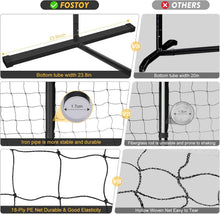 Load image into Gallery viewer, Outdoor Pickleball Net Set: 22FT Portable with Carry Bag &amp; Tear-Resistant Design