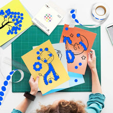 Load image into Gallery viewer, 3/4 Inch Blue Color Coding Stickers - Perfect for Inventory and Craft Projects