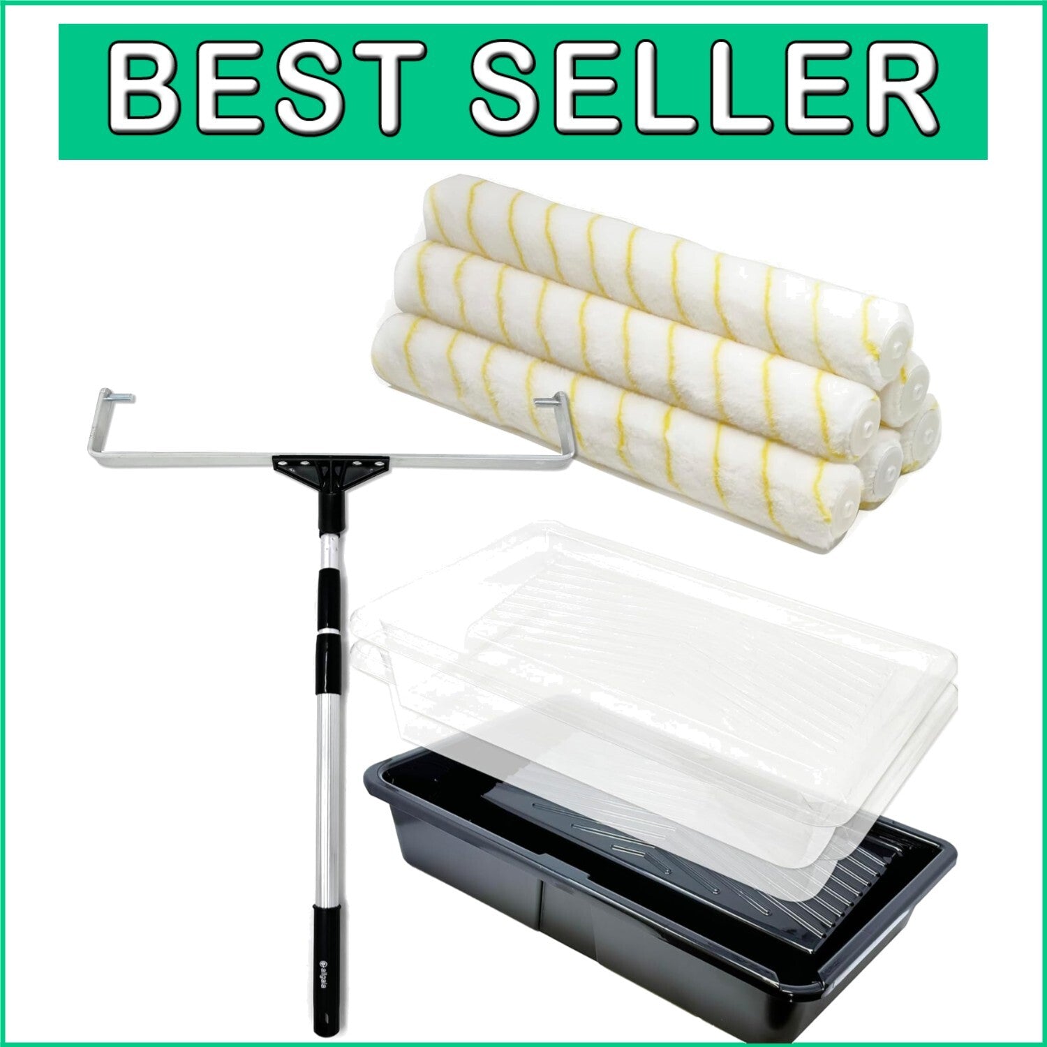 Durable 10-Piece 18 Inch Roller Kit - Professional Results for Every Project