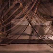 Load image into Gallery viewer, Premium King Size Bed Canopy in Coffee - Modern 4 Openings Mosquito Protection