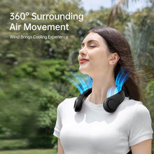 Load image into Gallery viewer, Rechargeable Portable Neck Fan with 5 Speed Comfort - Lightweight &amp; Stylish